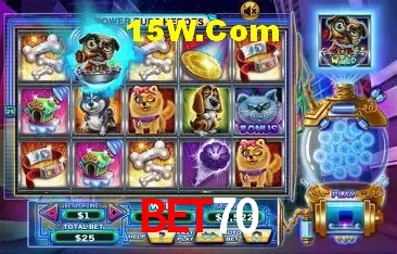 Variedade de jogos na Bet70